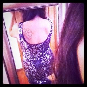 Purple sequenced party dress!