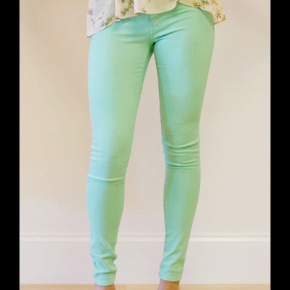 Mint skinny jeans