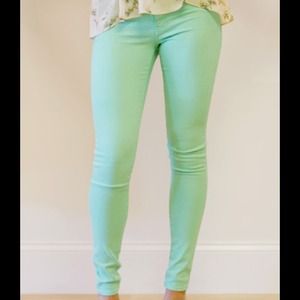 Mint skinny jeans