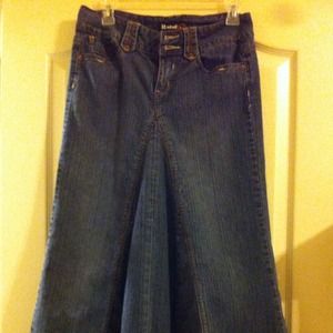 Terrific Denim Skirt, Says Size 3, Fits Size 8.