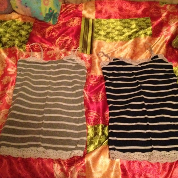 Two Stripped tank tops