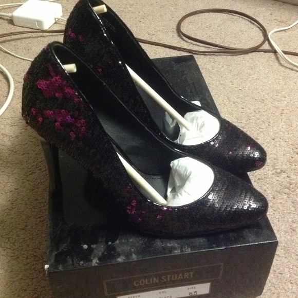 Brand new Colin Stuart .. Purple&black sequins - Picture 2 of 3