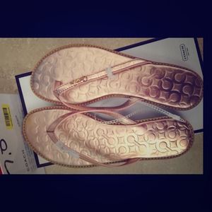 ⛔Sold⛔ to hanisahrashid NWT & Box Coach FlipFlop