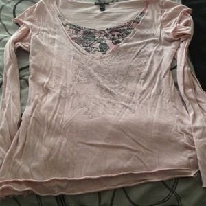 Fang pink long sleeve shirt (on hold 3/1)