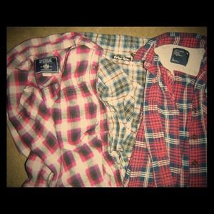 🌟Bundle🌟Three flannel shirts and tribal top