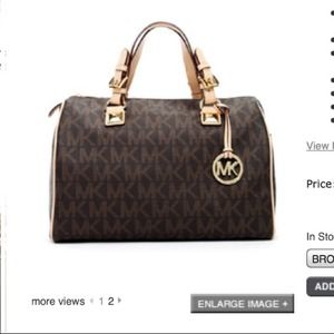 LOOKING4👀Michael Kors Grayson Large Logo Satchel