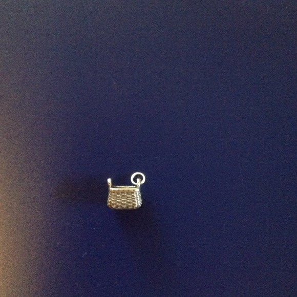 Silver longaberger basket charm