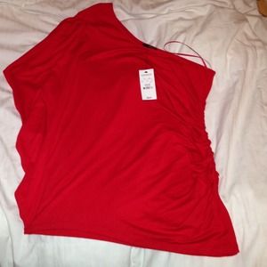 Express top nwt. Its one shoulder top in red