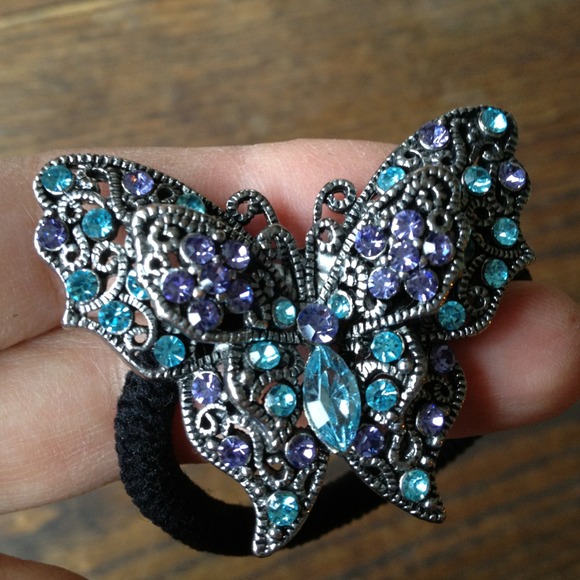 ❌⭕SOLD⭕❌hair jewel butterfly a accessories .   New - Picture 3 of 4