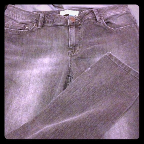 Grey stretch skinny jeans