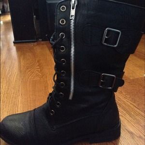 Steve Madden military combat boots