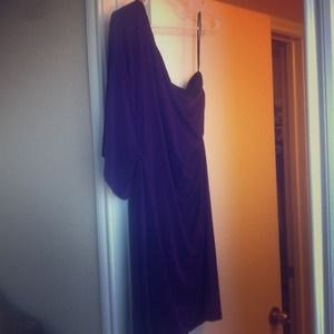 An eggplant colored dress