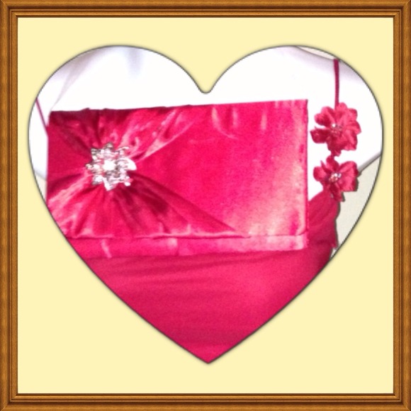 Medium red sexy club dress matching clutch 8/10 - Picture 2 of 4