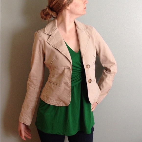 Khaki fitted jacket