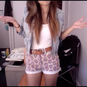 ⛔SOLD⛔High- waisted printed Jean