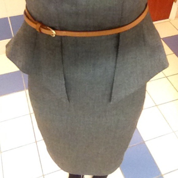 Black and grey patterned Zara zip-up dress