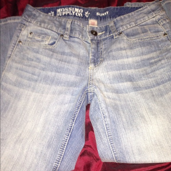 Mossimo SZ 9 zipper skinny jeans light denim - Picture 1 of 4