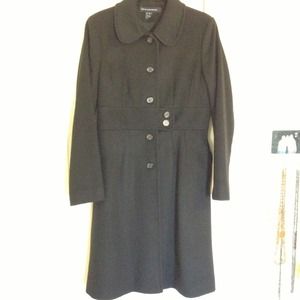 French Connection black wool coat