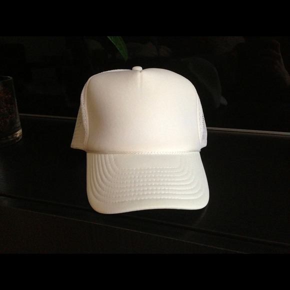 White or Powder Pink hat. *Updated Description* - Picture 2 of 4