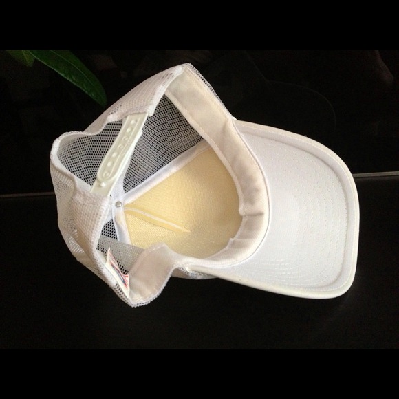 White or Powder Pink hat. *Updated Description* - Picture 3 of 4