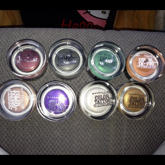 Color tattoo eye shadow