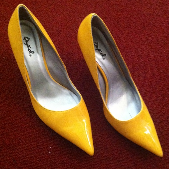 Yellow Qupid shoes