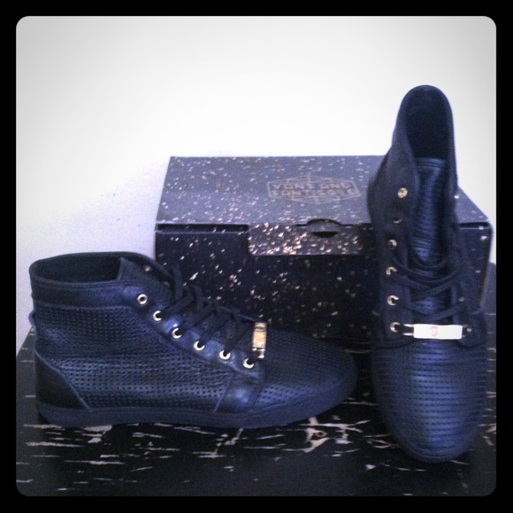 Vans x Santogold Black Laser Cut Leather Tosha Hi