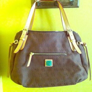 Nwot Dooney and Burke chocolate and Tan @carolyn67