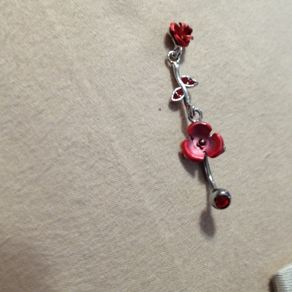 Rose belly ring - Picture 2 of 4