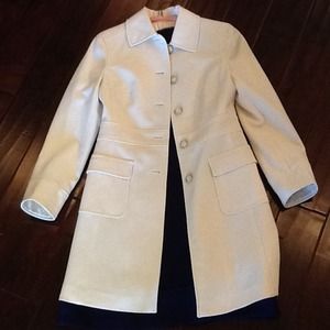 RESERVED Ann Taylor white coat