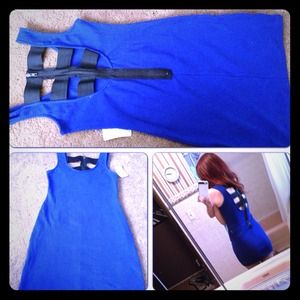 💜Reduced!!💜Forever 21 stretchy blue dress
