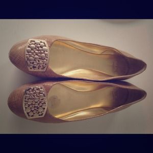 CIRCA by Joan & David Cognac Leather Flats