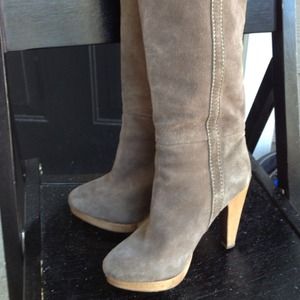Gently used bershka taupe boots