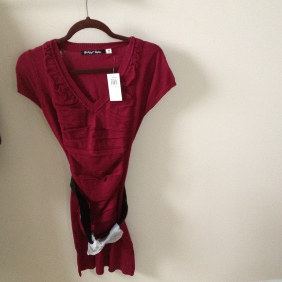 Burgundy Sweaterdress - Picture 1 of 1