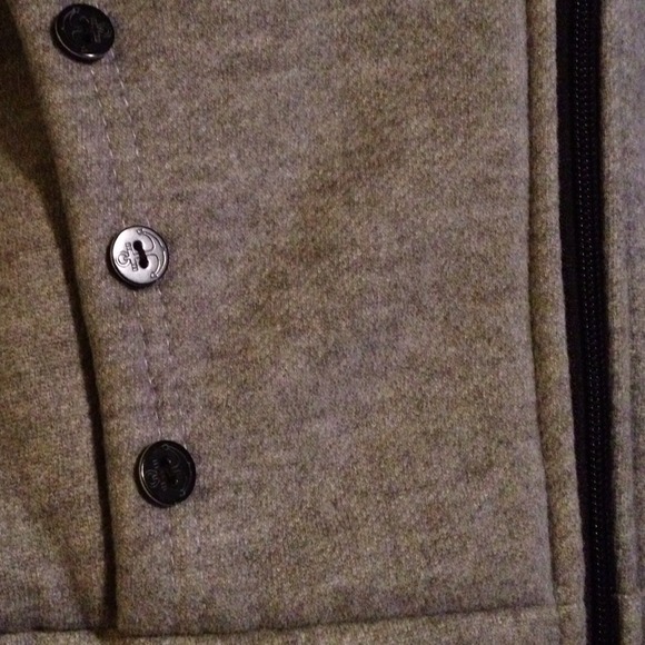 🎉REDUCED! Gray Japanese Hoody Lined w/ Faux Fur - Picture 2 of 4