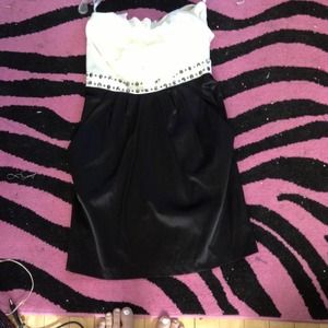 Black and white dress