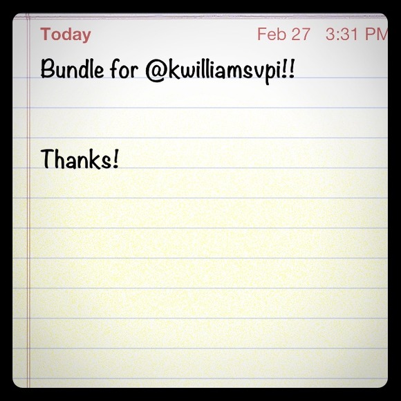 Bundle exclusively for @kwilliamsvpi.