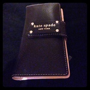 Kate Spade Wallet; black leather