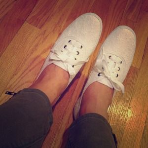 Cute white Keds