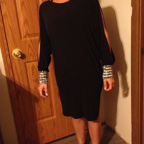 Small Moda international black sexy club dress!