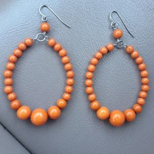 Orange earrings