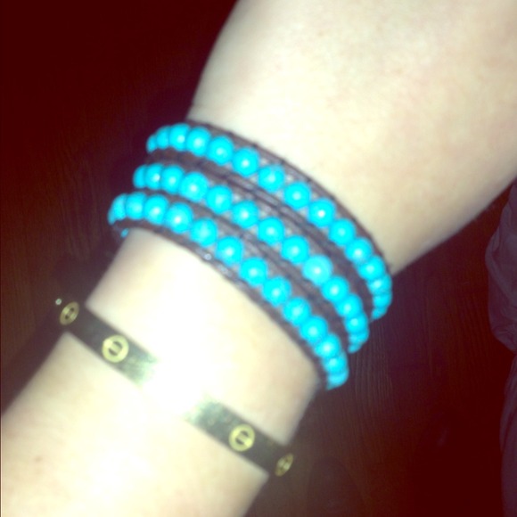 Turquoise wrap bracelet