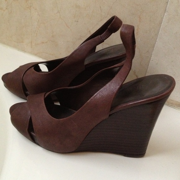 Nine West Brown Wedges - Picture 1 of 2