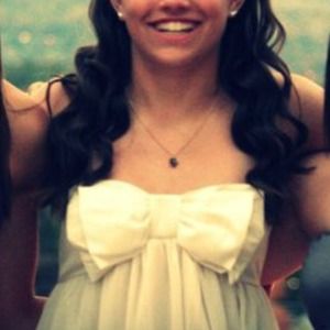 Beautiful cream colored bubble dress with bow