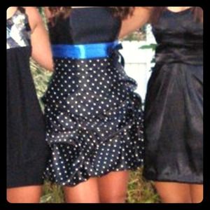 Black dress with white polka dots! Supper cute!