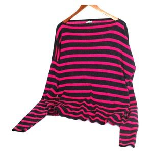 Pink and black long sleeve shirt