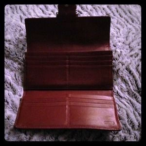 Tan coach wallet