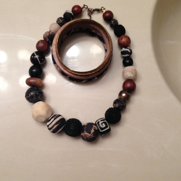 African Inspired Necklace & Bangles