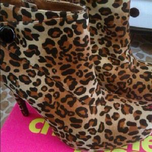 Leopard Print Booties