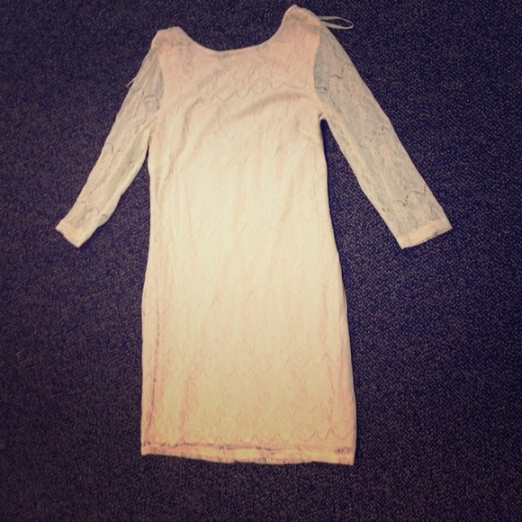 white lace size large dress